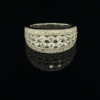 White gold and diamond cocktail ring