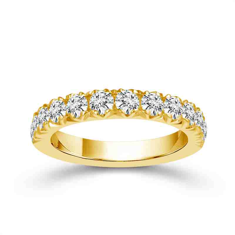 Gold and diamond eternity ring